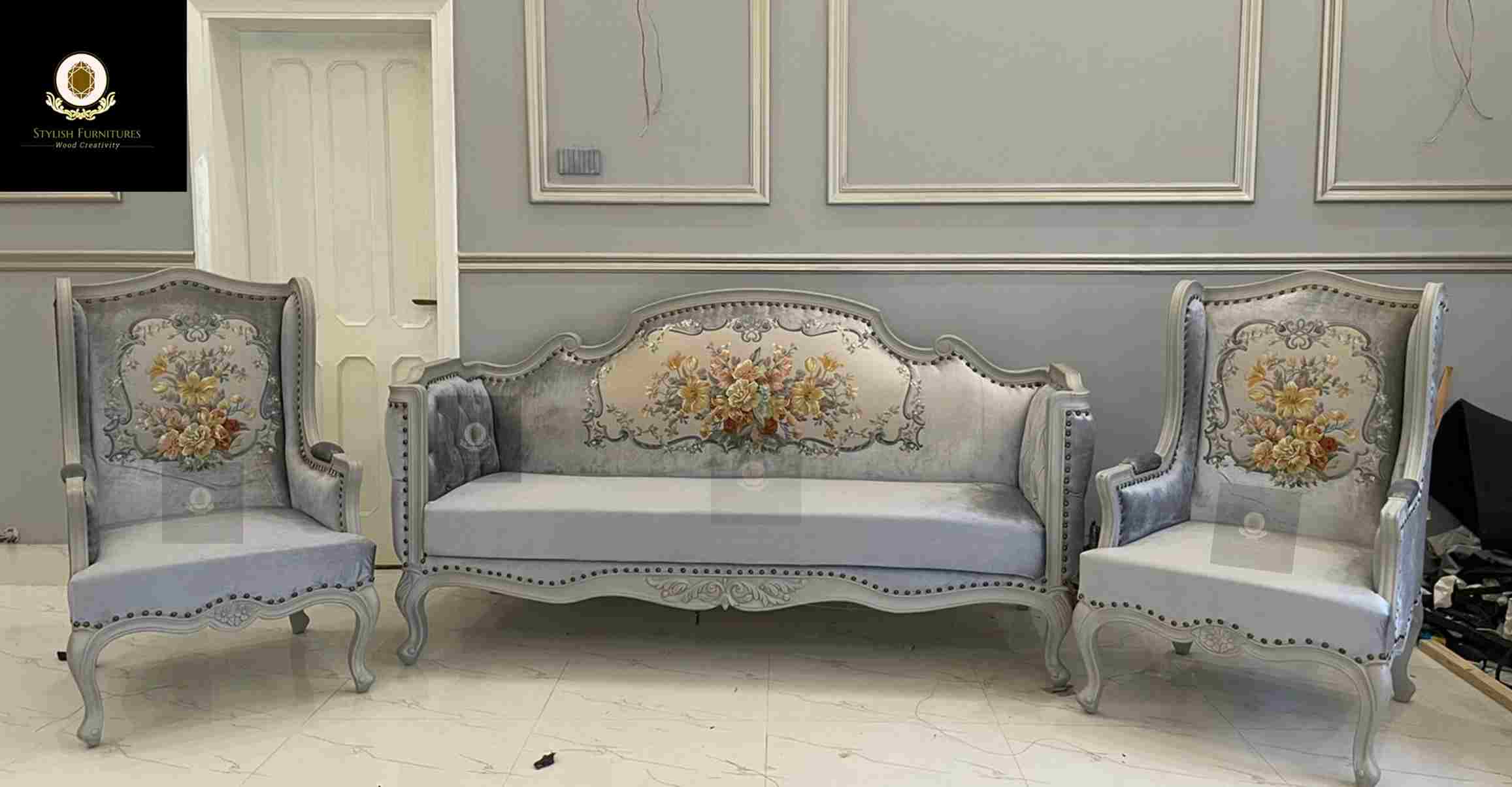 L- Shape Sofa set design