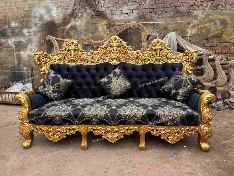 Premium Wood Sofa Set