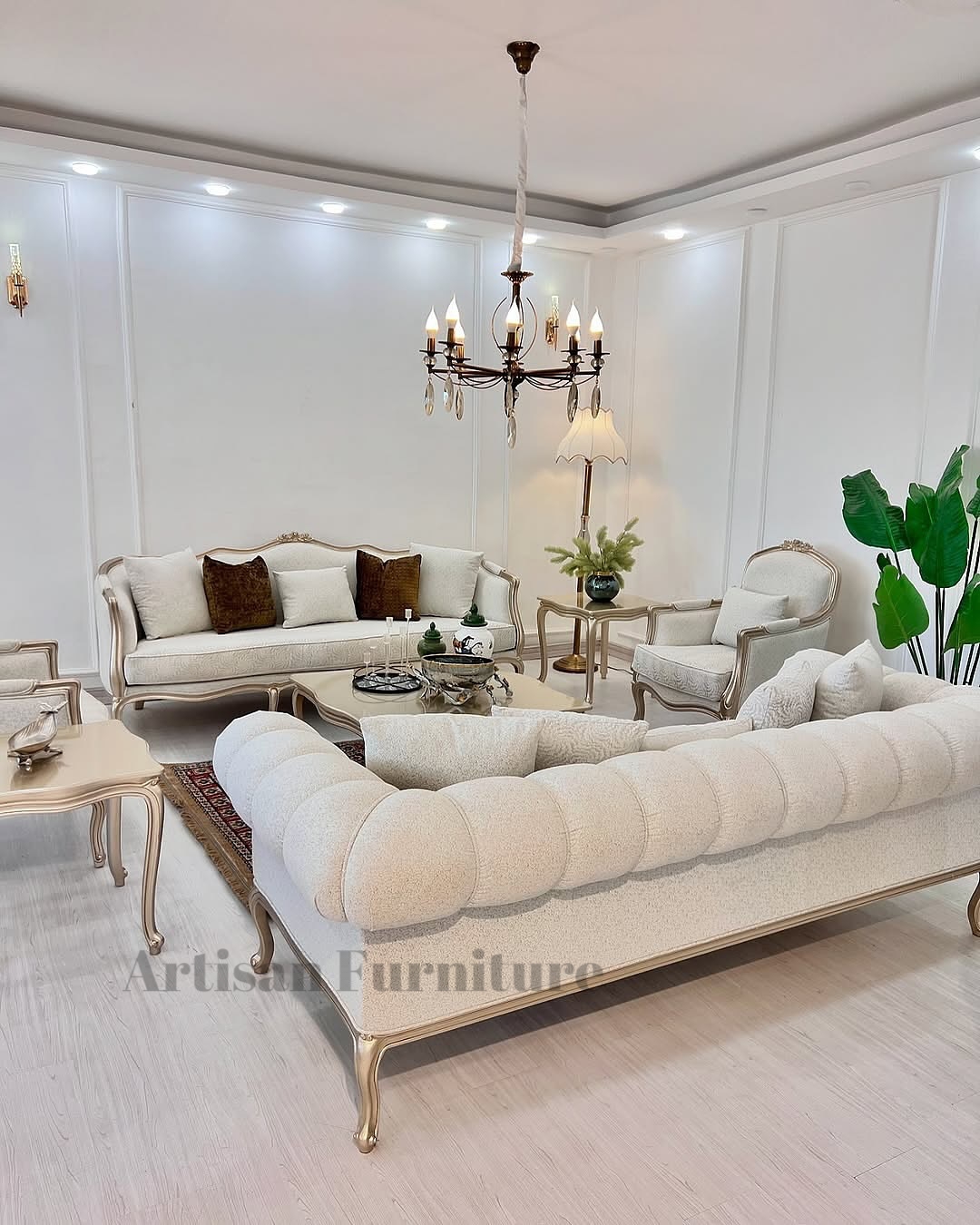 Rose Victorian Sofa Set
