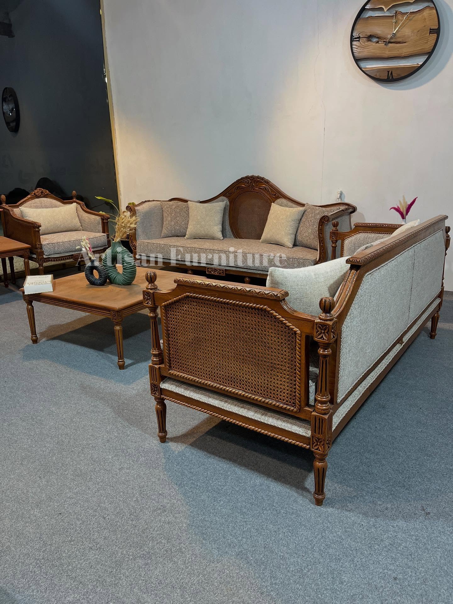 Artisan Cane Sofa Set