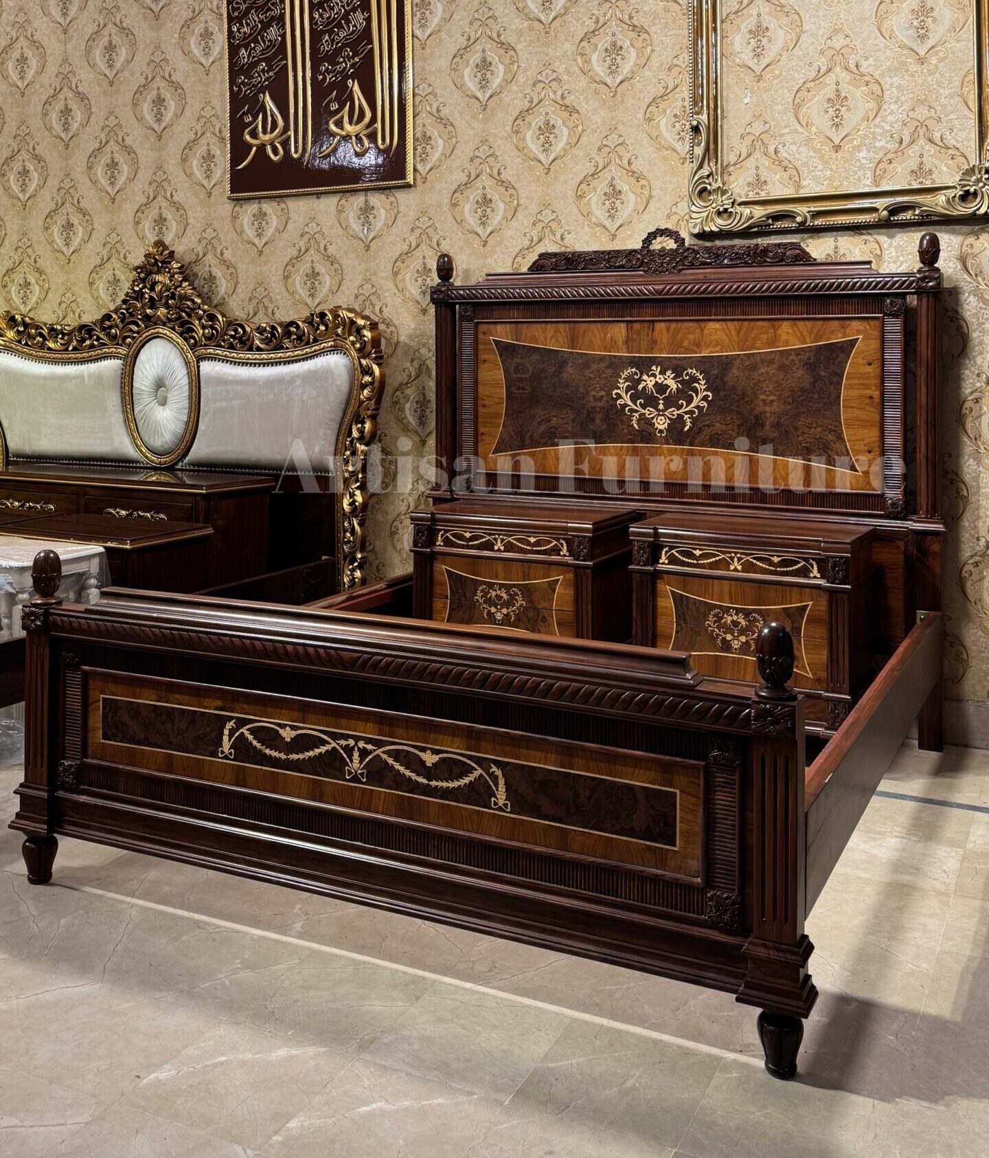Royal Inlay Bed Set