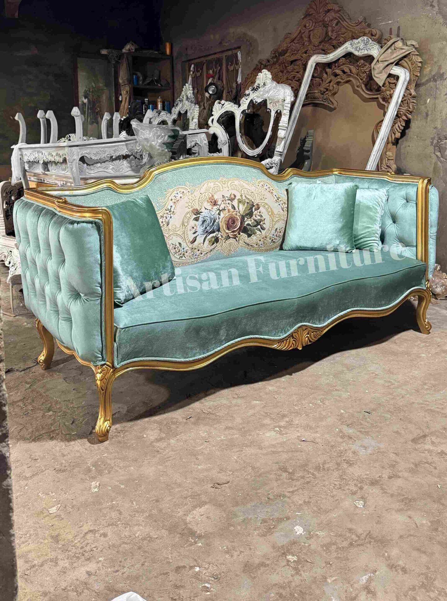 Edge II Sofa Set in Golden