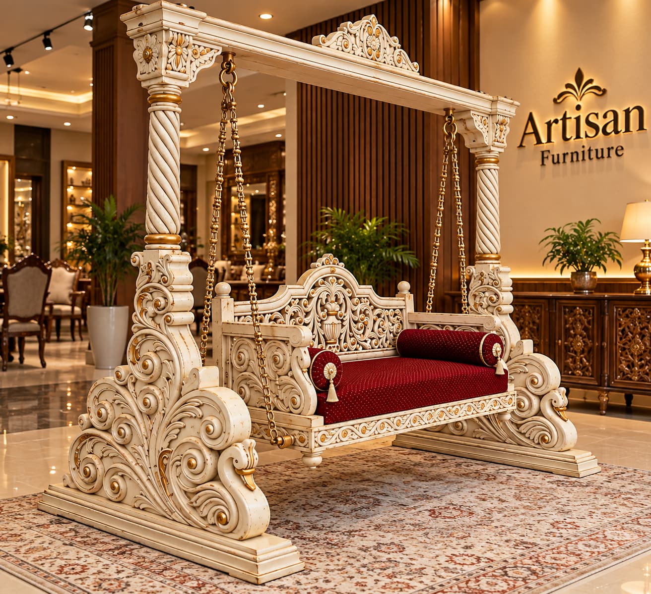 Mehrab Wooden Jhoola